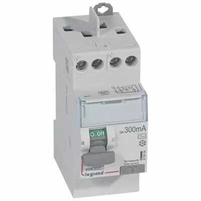Inter diff DX�-ID - vis/vis - 2P - 230V~ - 40A -type AC - 300mA -d�part haut- 2M (411614)