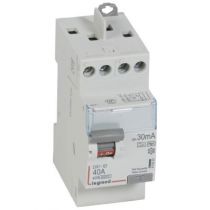 Inter diff DX³-ID - vis/vis - 2P - 230V~ - 40A -type Hpi - 30mA -départ haut- 2M (411623)