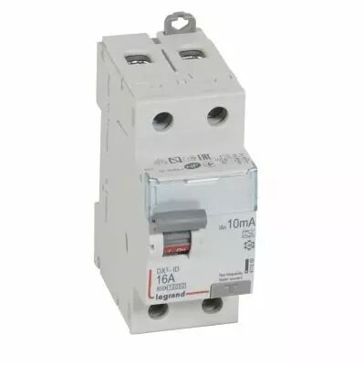 Inter diff DX�-ID - vis/vis - 2P- 230V~-16A - type A - 10mA - d�part bas - 2M (411550)