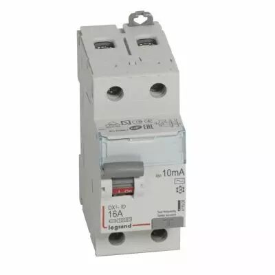 Inter diff DX�-ID - vis/vis - 2P- 230V~-16A - type AC - 10mA - d�part bas - 2M (411500)