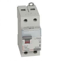 Inter diff DX³-ID - vis/vis - 2P- 230V~-16A - type AC - 10mA - départ bas - 2M (411500)