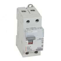 Inter diff DX³-ID - vis/vis - 2P- 230V~-80A - type A - 30mA - départ bas - 2M (411557)