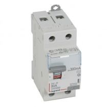 Inter diff DX³-ID - vis/vis - 2P- 230V~-80A - type AC - 300mA - départ bas - 2M (411527)