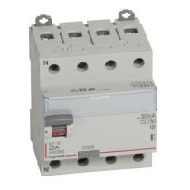 Inter diff DX³-ID - vis/vis - 4P- 400V~- 25A - type Hpi- 30mA - départ bas - 4M (411694)