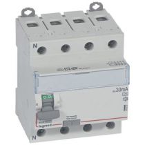 Inter diff DX³-ID - vis/vis - 4P- 400V~- 80A - type A - 30mA - départ bas - 4M (411677)