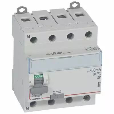 Inter diff DX�-ID - vis/vis -4P- 400V~-63A -type AC -300mA s�lect-d�part bas- 4M (411669)
