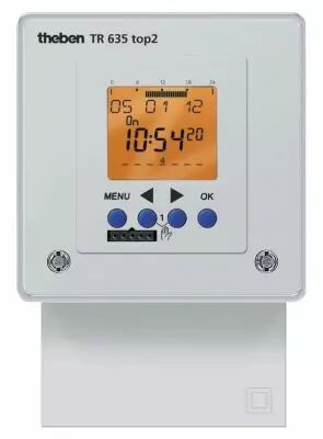 INTER HORAIRE DIGITAL 24H 7J 1NO+1NF 72X72 230V TR 635 top2 (6350100)