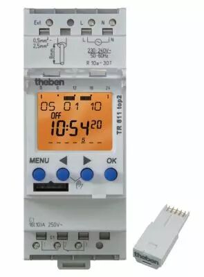 INTER HORAIRE DIGITAL 24H 7J 2M 1NO+1NF 12 � 24V UC TR 611 top2 24V (6114100)