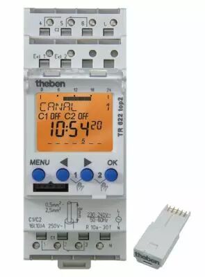 INTER HORAIRE DIGITAL 24H 7J 2M 2NO+2NF 12V � 24V 84P TR 622 top 2 24V (6224100)