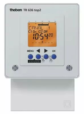 INTER HORAIRE DIGITAL 24H 7J 2N0+2NF 72X72 230V TR 636 top (6360100)