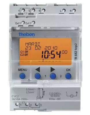 INTER HORAIRE DIGITAL ANNUEL 1NO+1NF 230V TR 642 top2 (6420100)