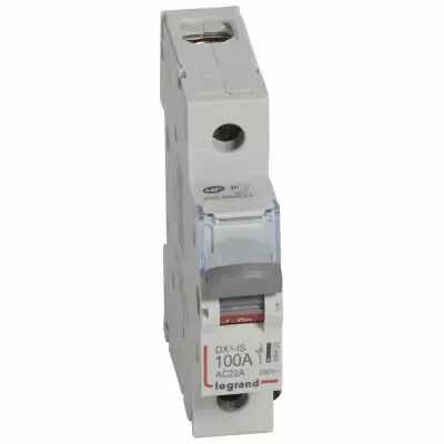 Inter-sectionneur de t�te DX�-IS - vis/vis - 1P - 250 V~ - 100 A - 1 M (406423)