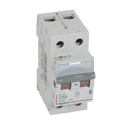 Inter-sectionneur de t�te DX�-IS - vis/vis - 2P - 400 V~ - 125 A - 2 M (406450)