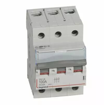 Inter-sectionneur de t�te DX�-IS - vis/vis - 3P - 400 V~ - 100 A - 3 M (406469)