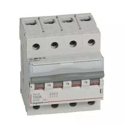 Inter-sectionneur de t�te DX�-IS - vis/vis - 4P - 400 V~ - 100 A - 4 M (406489)