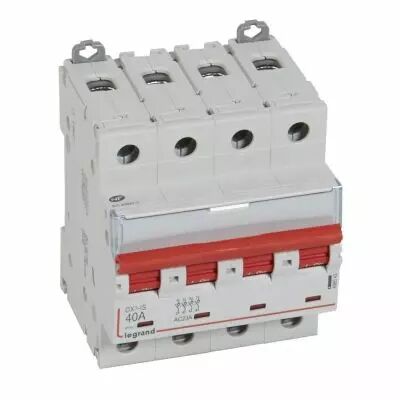 Inter-sectionneur de t�te DX�-IS -vis/vis- � d�clenchement - 4P -400 V~- 40A -4M (406543)