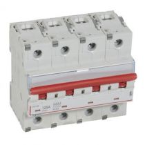 Inter-sectionneur de tête DX³-IS -vis/vis- à déclenchement- 4P -400 V~- 125A -6M (406547)