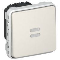 Inter temporisé lumineux Prog Plexo composable blanc - 230V - 50/60 Hz