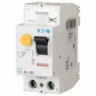 Interrupteur diff�rentiel 2X40A 30mA Type AC � ressort Eaton  (109272)