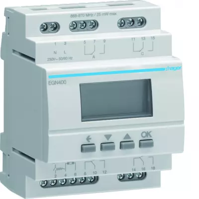 Interrupteur horaire 4 voies multi-fonctions Bluetooth (EGN400)