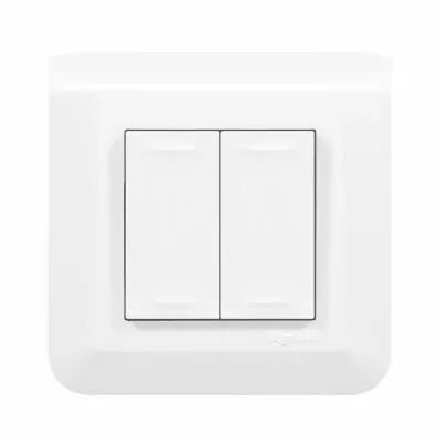 Interrupteur Mosaic blanc 2 DIRECTIONS sans fil sans pile (077054L)