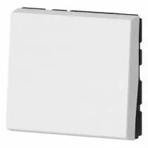 interrupteur ou va-et-vient 10ax 250v~ mosaic easy-led 2 modules - blanc (077011l)