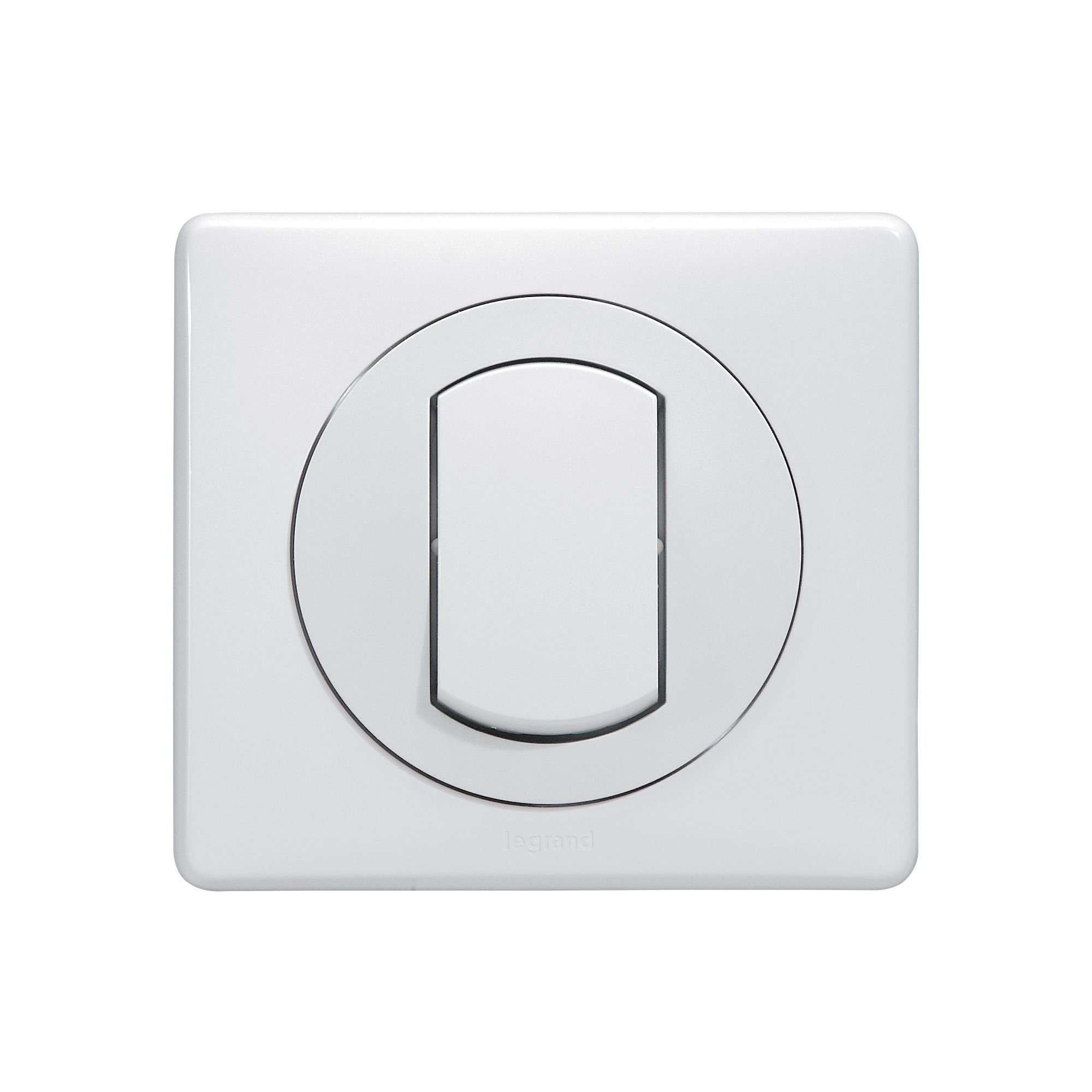 Interrupteur ou va-et-vient avec plaque Céliane Soft étanche 10A Blanc  (099161)