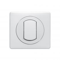 Interrupteur ou va-et-vient avec Plaque Céliane Soft étanche 10A - Blanc (099161)