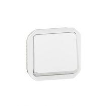 Interrupteur ou va-et-vient lumineux 10AX 250V Plexo composable blanc (069613L)