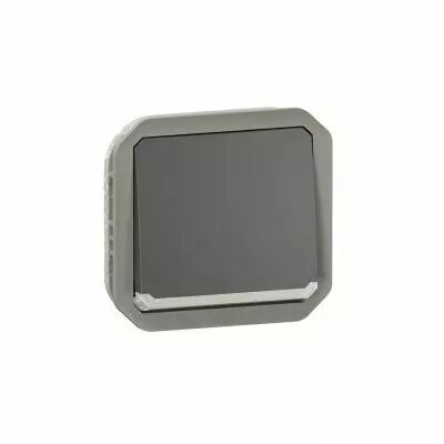 Interrupteur ou va-et-vient t�moin 10AX 250V Plexo composable anthracite (069802L)