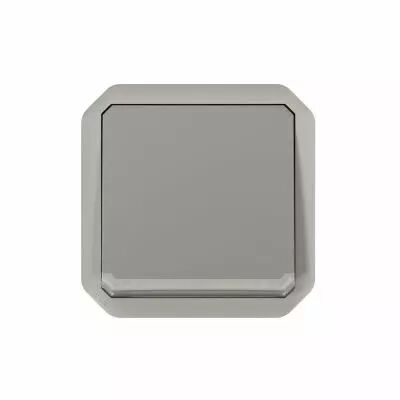 Interrupteur ou va-et-vient t�moin 10AX 250V Plexo composable gris (069513L)