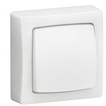 Interrupteur/va-et-vient/poussoir Saillie complet blanc (086001L)