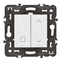 Interrupteur Volet Roulant Mosaic Blanc sans fil sans pile (077055L)