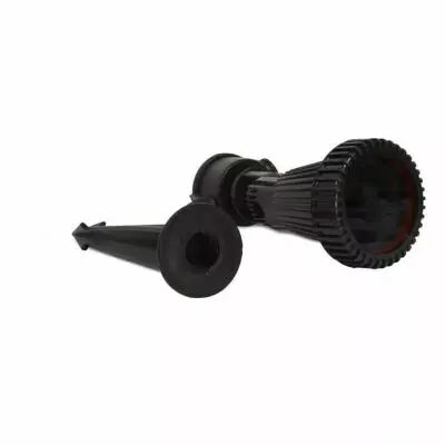 iris projecteur piquet 1 x gu10 noir ip54 pc (702840)