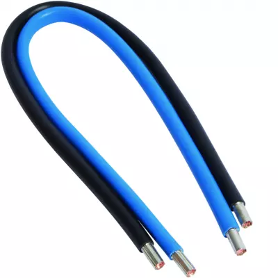 Jeu 2 conduct. 25mm� bleu + noir 450 mm (KC025)