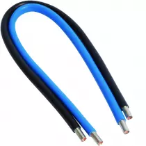 Jeu 2 conduct. 25mm² bleu + noir 450 mm (KC025)