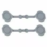 Jeu de 4 Bouchons Prog Plexo - pour obturation des trous de fixation bo�tiers
