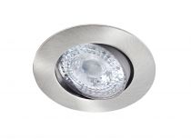 K8 - Encastré, basc. 20°, nickel, LED intég. 8W 3000K 680lm, UGR <22, dimmable (50536)