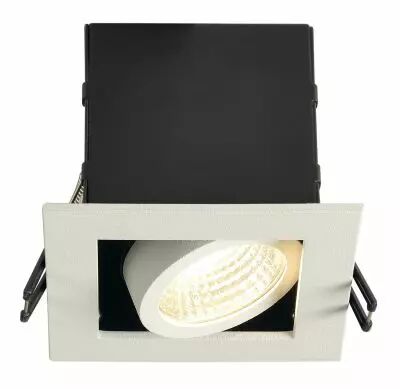 KADUX, encastr� de plafond int�rieur, simple, blanc mat, LED, 7,5W, 3000K, variable Triac (115701)