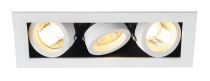 KADUX, encastré de plafond intérieur, triple, blanc mat, GU10/QPAR51, 3x 50W max (115531)