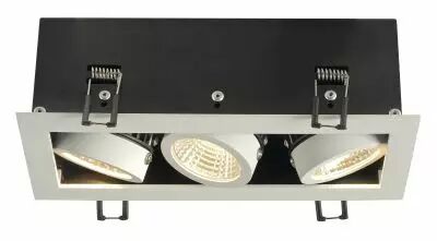 KADUX, encastr� de plafond int�rieur, triple, blanc mat, LED, 20W, 3000K, variable Triac (115721)