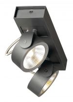 KALU, applique et plafonnier intérieur, double, noir, LED, 31W, 3000K, variable Triac (1000129)