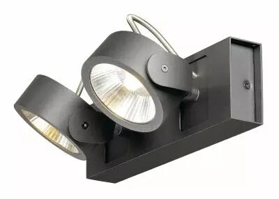 KALU, applique et plafonnier int�rieur, double, noir, LED, 31W, 3000K, variable Triac (1000129)