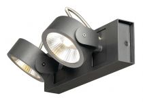 KALU, applique et plafonnier intérieur, double, noir, LED, 31W, 3000K, variable Triac (1000129)