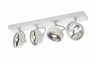 KALU, applique et plafonnier int�rieur, quad, blanc mat, GU10/QPAR111, 4x 75W max (1002024)