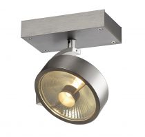 KALU, applique et plafonnier intérieur, simple, alu brossé, GU10/QPAR111, 75W max (147306)
