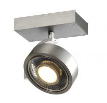 KALU, applique et plafonnier intérieur, simple, alu brossé, GU10/QPAR111, 75W max (147306)
