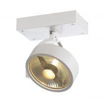 KALU, applique et plafonnier intérieur, simple, blanc mat, GU10/QPAR111, 75W max (147301)