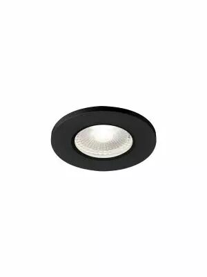 KAMUELA ECO, encastr� de plafond int�rieur, noir, LED, 6,5W, 4000K, IP65, RT 2012, variable Triac (1001017)