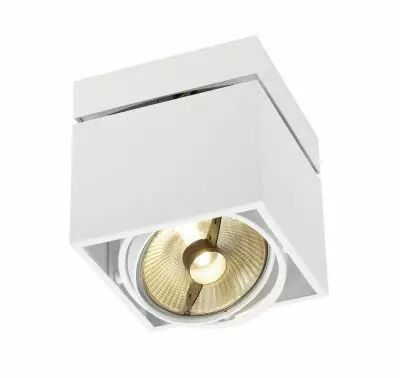 KARDAMOD, plafonnier int�rieur, simple, carr�, blanc, GU10/QPAR111, 75W max (117101)